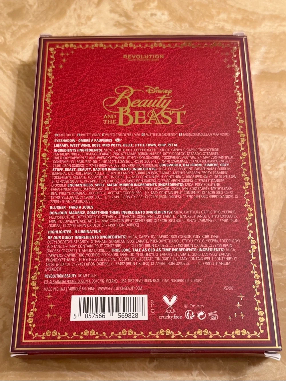 Beauty And The Beast Eyeshadow Palette Disney Revolution